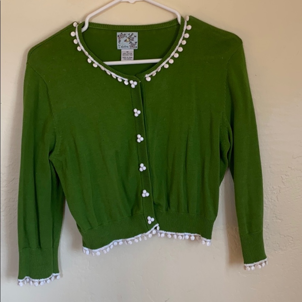 Tabitha green cardigan, size XS